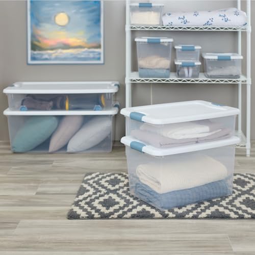 Sterilite Latching Box with Lids for Home and Office, 25 Quart, 12-Pack - Image 4