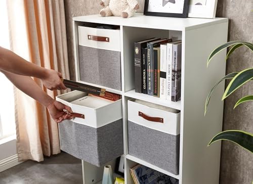 DECOMOMO Kallax Storage Cubes, Storage Baskets for Shelves 4-Pack - Image 5