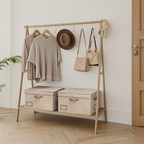StorageWorks Large Decorative Storage Boxes with Lids, Light Brown - Image 7