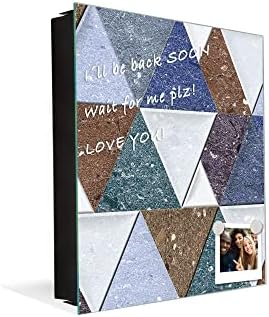 Concept Crystal 50 Keys Cabinet with Decorative Front Panel and Glass White Board KN06: Textures and Tiles 2 Series - Image 4
