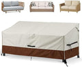 Patio Loveseat Cover Waterproof 420D Bench Cover, 104"x40"x35", Brown by AloomisDirect