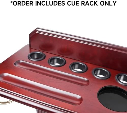 GSE Floor Stand Billiard Pool Cue Racks Only, Hold 10 Cues, Mahogany - Image 4