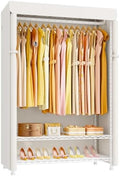 ULIFHOME H5C Plus Clothes Rack with Cover, Covered Clothing Rack Heavy Duty by UlifHome