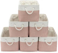 15x11x10 In Foldable Fabric Large Storage Bins with Handle 6 Pack by VQRTEXAStorageBasket