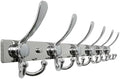 Dseap Coat Rack Wall Mount 24 Inch, Heavy Duty 12-Gauge Base vs Flimsy 1mm, Double-Thick Solid Anti-Snap Hooks, Stainless Steel 6-Hook Hanger Organizer for Clothes Hat Closet Entryway, Chromed by Dseap