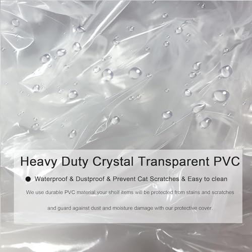 Wire Shelving Cover 36" x 18" x 54" Dustproof Rack Cover Clear PVC - Image 6