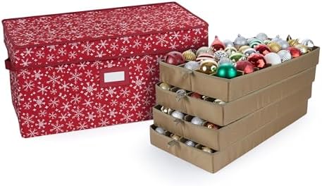 Covermates Adjustable Ornament Storage Box, 25.5" W x 13" D x 12.5" H by Covermates