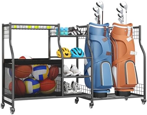Ultrawall Golf Storage Organizer, Golf Bag Storage Stand for Garage by UltrawallGarageToolsOrganizer