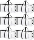 Songrey Extra Large Heavy Duty Moving Bags, 6 Pack, Clear by Unknown