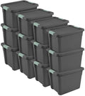 Sterilite Latch Tote Storage w/Lids for Home & Office, 12 Gallon, 12-Pack by Sterilite