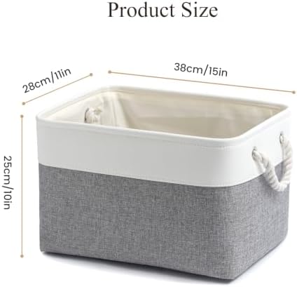 15x11x10 In Foldable Fabric Large Storage Bins with Handle 6 Pack - Image 4