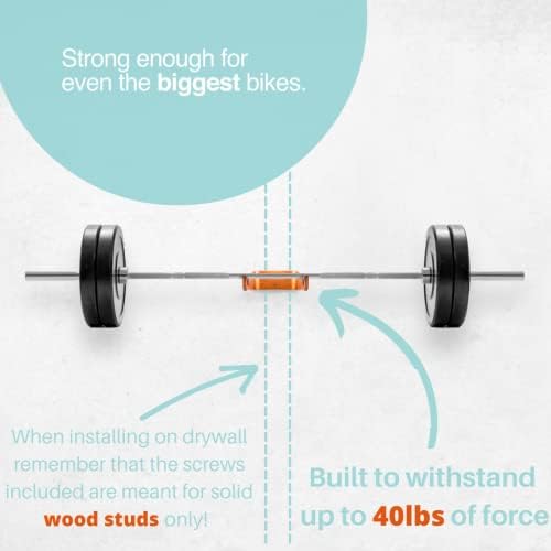WOKK Wooden Bike Wall Mount - Horizontal Bicycle Wall mount for Home or Garage, Wall Bike Rack for apartment, Your Elegant Indoor Bike Storage - Image 5
