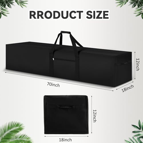 1 Pcs 70 x 18 x 12, 250 L Versatile Large Duffle Bag, Black - Image 2