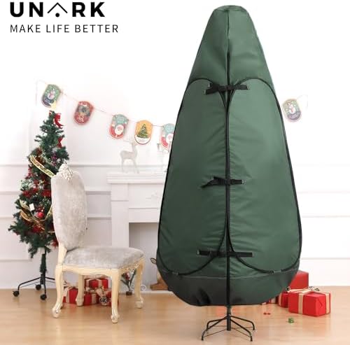 Upright Christmas Tree Storage Bag - 9 ft Green, Fits 8-10 ft Trees - Image 5
