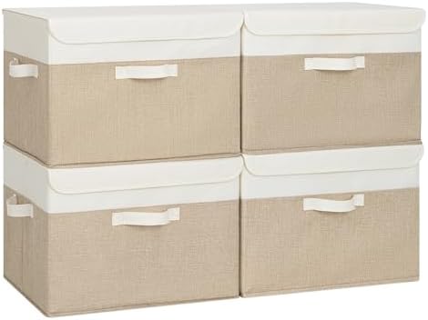 GRANNY SAYS Memory Keepsake Storage Box, Fabric Storage Bins with Lids by GRANNYSAYS