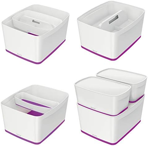 Leitz Storage Box with Lid, Purple, 38.5 x 31.8 x 19.8 cm - Image 3