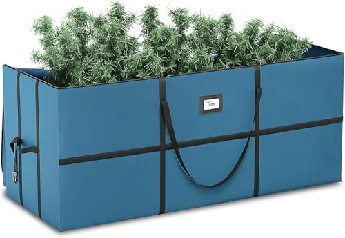 Clara Clark Christmas Tree Storage Bag - Extra Wide Xmas Tree Storage Box Container Made from Durable Oxoford 600D Waterproof Fabric with Handles & Dual Zipper (3, 7.5 ft) - Image 2