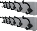 WEBI Rustic Coat Rack Wall Mount,24" Long 6 Cast Iron Coat Hooks Wall Mounted,Heavy Duty Farmhouse Wood Coat Hanger Wall Antique Vintage Hooks for Hanging Jacket,Clothes,Backpack,Gray,2 Packs by WEBI