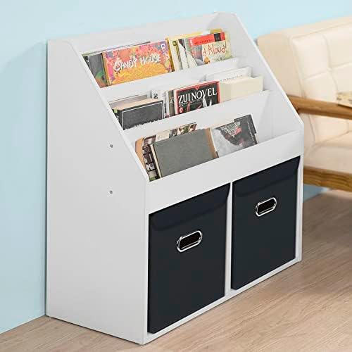 Closet Organizers Fabric Storage Bins With Lids Collapsible Cube Storage Organizer Basket With Handles,Storage Boxes for Clothes Storage,Office,Laundry,Shelves,6 Pack,（Black - Image 5