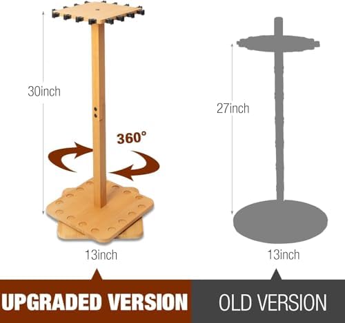 Ghosthorn Fishing Rod Holders for Garage Fishing Gear and equipment Rotating Tackle Storage Cart Pole Rod Rack Hold up to 10 Rods - Image 2