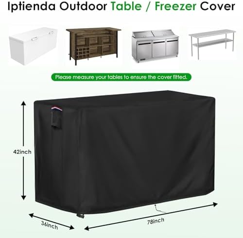 Outdoor Table Cover for Bar Height Patio Table-78x36x42in - Image 2