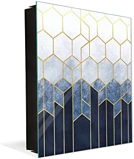 Concept Crystal 50 Keys Cabinet with Decorative Front Panel and Glass White Board KN06: Textures and Tiles 2 Series by ConceptCrystal