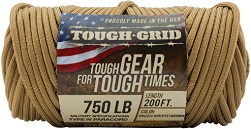 TOUGH-GRID 750 Paracord, 100% Nylon, Made in USA, Type IV Mil-Spec Cord - Image 3