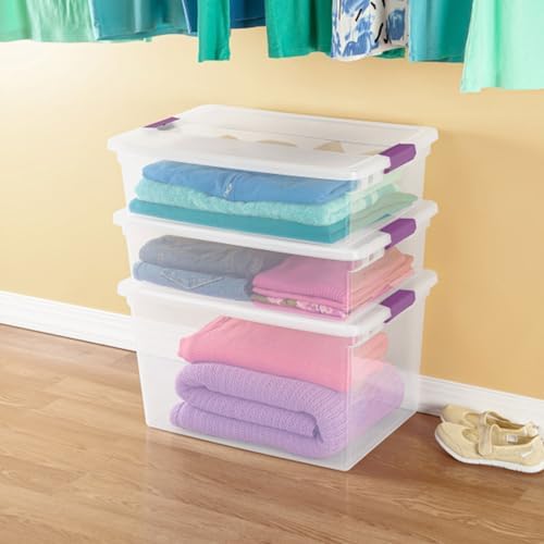 Sterilite ClearView Latch Boxes, Storage Bins with Lids, 66 Quart, 18-Pack - Image 6