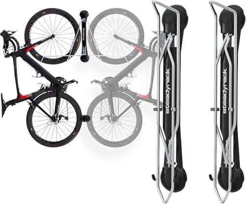 Steadyrack Swivel Bike Wall Mount, Vertical Bike Rack for Garage Storage by Steadyrack