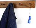 Solid Oak Xtra-Wide Shaker Peg Rack -Made in The USA - Chestnut Stain 23 x 4.5 Inch Xtra Wide with 4 Pegs by PEG+AND+RAIL