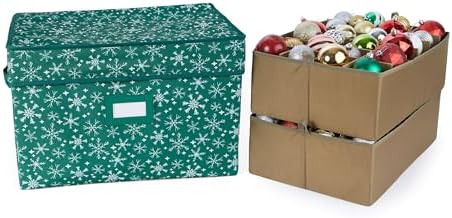 Covermates Adjustable Ornament Storage Box, 19.25" W x 13" D x 12.5" H by Covermates