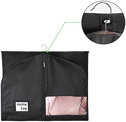 KEEGH 40 in Suit Bags for Closet Storage (Set of 16) Black - Image 5