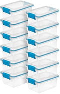 Sterilite Gasket Storage Box w/Lids for Home & Office, 7.5 Quart, 12-Pack by Sterilite