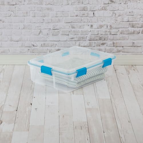 Sterilite Gasket Storage Box with Lids for Home & Office, 37 Quart, 16-Pack - Image 5