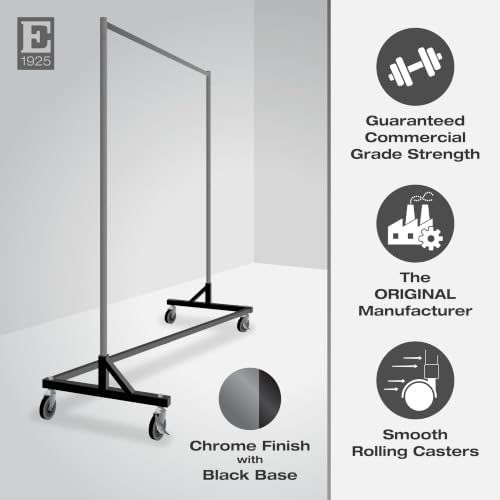 Econoco Economy Z-Rack, Collapsible, Black, 64" L x 24" W x 70" H - Image 3