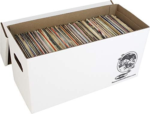 Durable Set of 20 - 7 inch Vinyl Record Storage Boxes - Sturdy Cardboard Construction with Removable Lid - Holds Up to 200 Records Each - Built Tough for Long-Term, Secure Archival Storage - #07BC09 - Image 5
