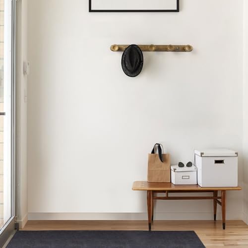 Coat Hook Wall Mounted, Antique Brass Zinc Alloy with 5 Hooks - Image 5