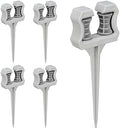 Relaxdays Garden Hose Guide, Set of 5, Ground Spike, Plastic, Discreet, Support, Practical, HxWxD: 26x10x3.5 cm, Grey by Relaxdays