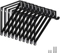 Closet Rod Brackets 11x9.5in, Closet Shelf Brackets 10 Pack, Black by HOME+MASTER+HARDWARE