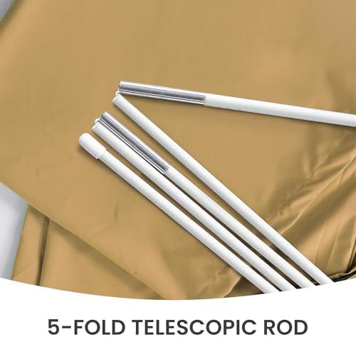 Deconk Patio Cantilever Umbrella Cover Outdoor Offset umbrellas Covers with Zipper and Rod UV Resistant Waterproof for Pool Deck Garden, Khaki - Image 3