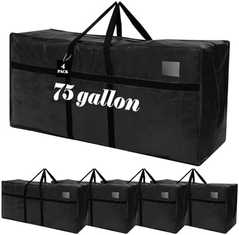 Windyun 4 Pack 75 Gallon Extra Large Moving Bags XXL Heavy Duty Storage Bag by Windyun