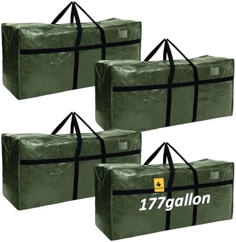 Windyun 4 Pcs 177 Gallon Extra Large Moving Bags XXL Heavy Duty Storage Bag by Windyun