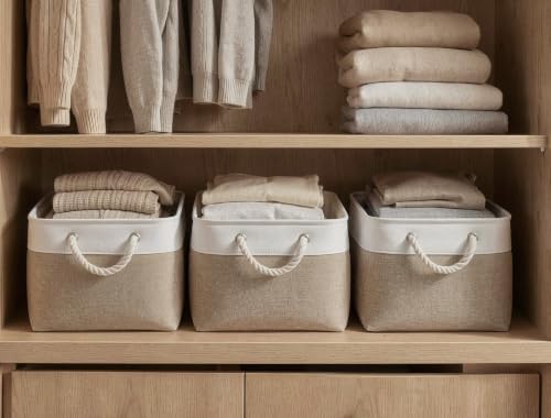 15x11x10 In Foldable Fabric Large Storage Bins with Handle 6 Pack - Image 3