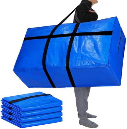 Windyun 4 Pack 98 Gallon Extra Large Moving Bags XXL Heavy Duty Storage Bag by Windyun