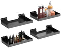 16 x 8 Inch Metal Slatwall Shelves, 4‑Pack, Slatwall Accessories by MQKIWAO