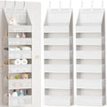 Criusia 2 Pack Over the Door Organizer, Heavy-Duty 6-Shelf Hanging Storage with 13 Mesh Pockets, 55lbs Capacity Behind the Door Storage for Nursery, Bathroom, Bedroom, and Dorm, White by Criusia