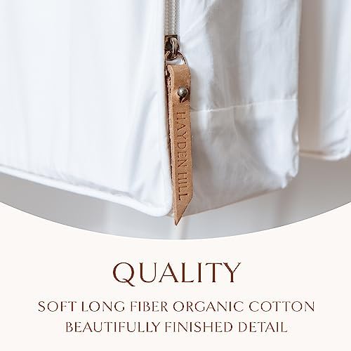 Hayden Hill Luxury Organic Cotton Long Hanging Garment Bag and 15" Sweater Bag - Fits Full Length Dresses + 4 Fine Knit Sweaters - Moth Proof Clothes Storage - Certified Carbon Neutral - Image 4