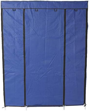 Knocbel Closet Organzier Portable Closets Freestanding Clothes Garment Rack Dustproof & Waterproof Fabric Cover with Storage Shelves & Hanging Rod 52.4" W x 18.1" D x 67" H Navy - Image 2