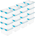 Sterilite Gasket Storage Box with Lids for Home & Office, 32 Quart, 16-Pack by Sterilite