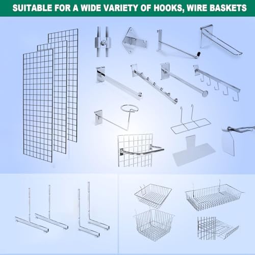 Heavy Duty Grid Wall Commercial Grade Gridwall Panels – Grid Panel for Any Retail Display Wall Grid 2' Width x 5' Height, Black (Pack of 4) - Image 5
